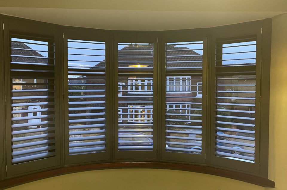 Hardwood Bay Window Shutters