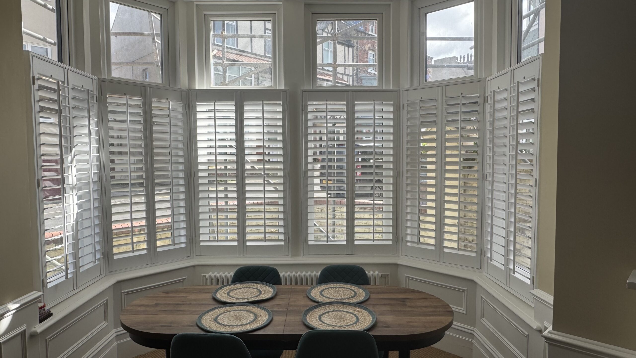 Holiday Let Bay Window Shutters